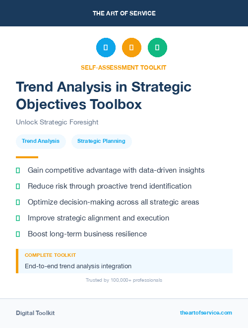 Trend Analysis in Strategic Objectives Toolbox