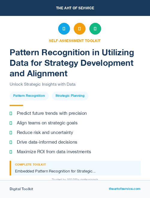 Pattern Recognition in Utilizing Data for Strategy Development and Alignment
