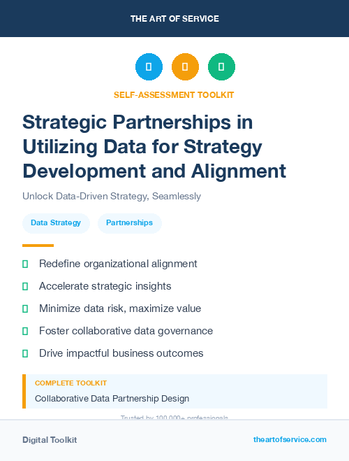 Strategic Partnerships in Utilizing Data for Strategy Development and Alignment