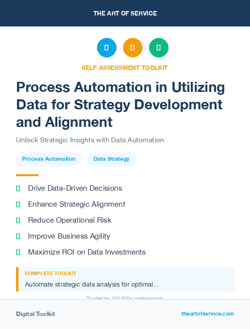 Process Automation in Utilizing Data for Strategy Development and Alignment