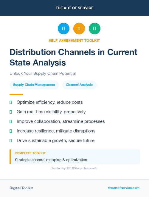 Distribution Channels in Current State Analysis