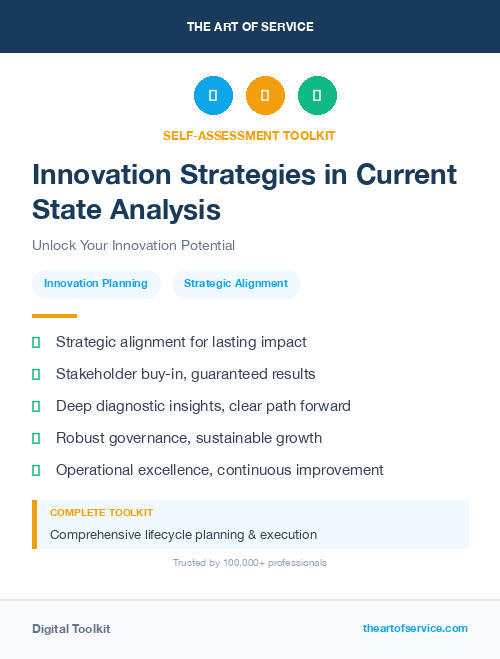 Innovation Strategies in Current State Analysis