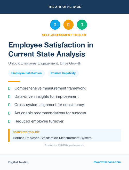 Employee Satisfaction in Current State Analysis