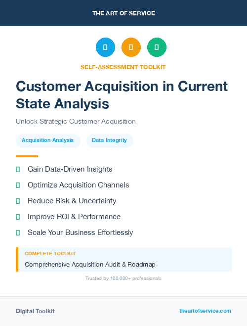 Customer Acquisition in Current State Analysis