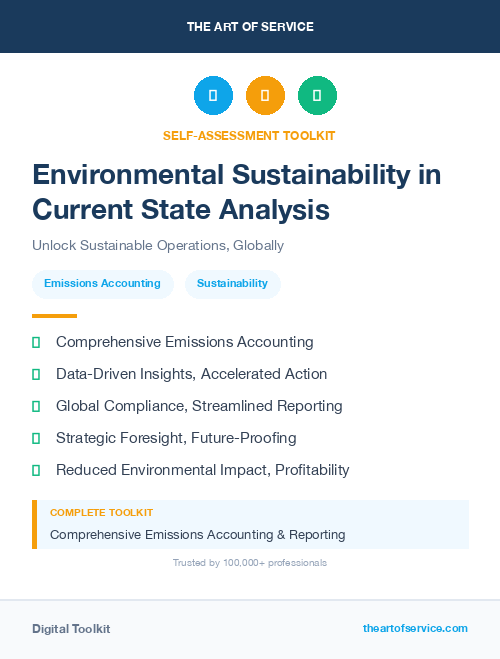 Environmental Sustainability in Current State Analysis