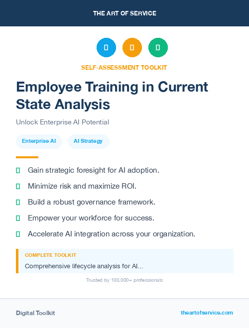 Employee Training in Current State Analysis