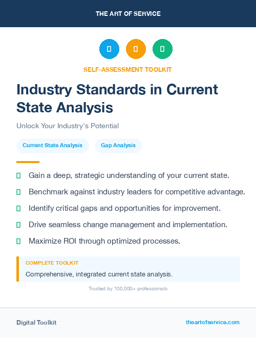 Industry Standards in Current State Analysis