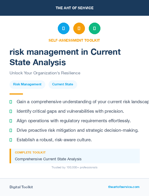 risk management in Current State Analysis