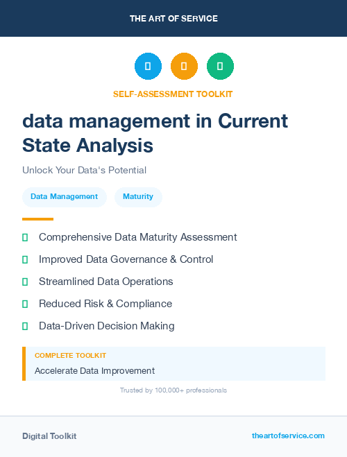 data management in Current State Analysis
