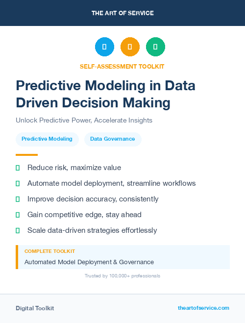 Predictive Modeling in Data Driven Decision Making