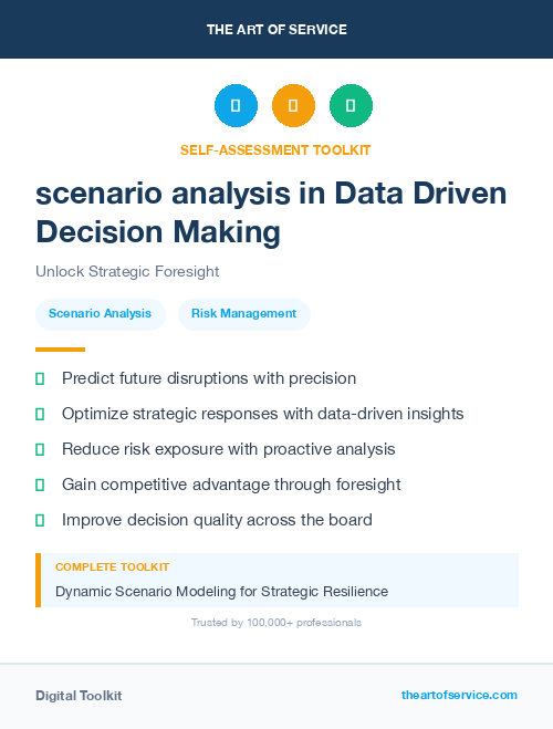 scenario analysis in Data Driven Decision Making