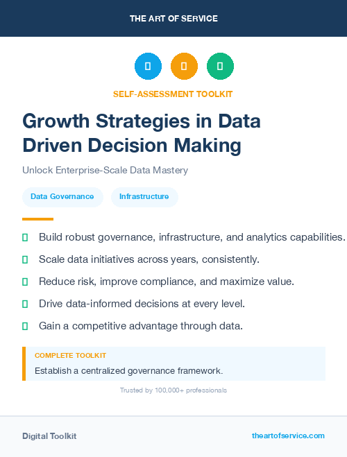 Growth Strategies in Data Driven Decision Making