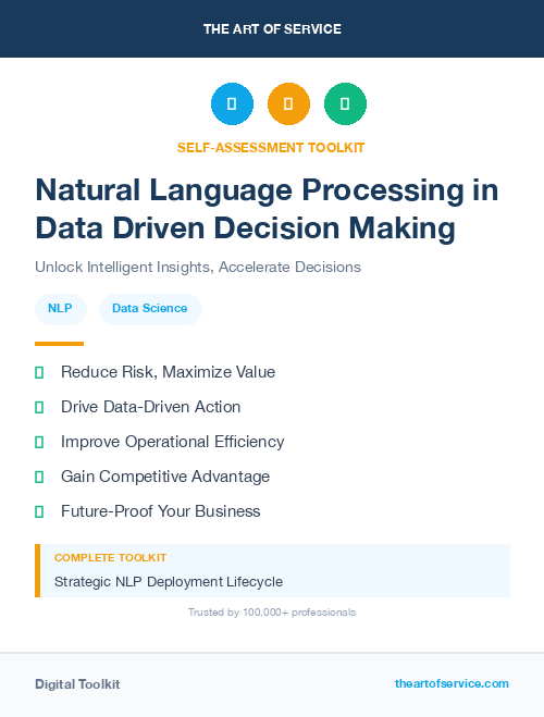 Natural Language Processing in Data Driven Decision Making