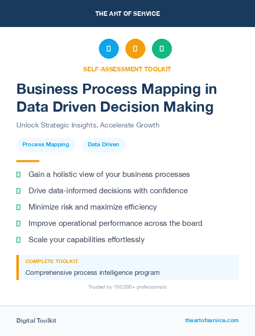 Business Process Mapping in Data Driven Decision Making