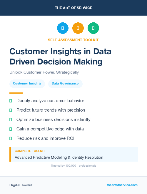 Customer Insights in Data Driven Decision Making