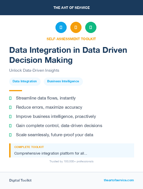 Data Integration in Data Driven Decision Making
