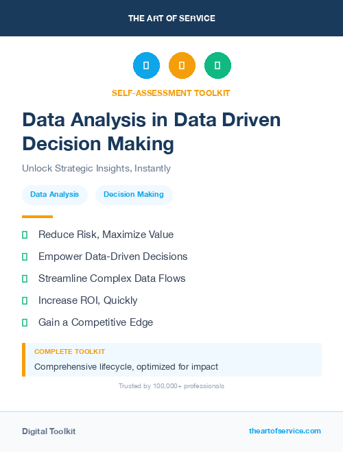Data Analysis in Data Driven Decision Making