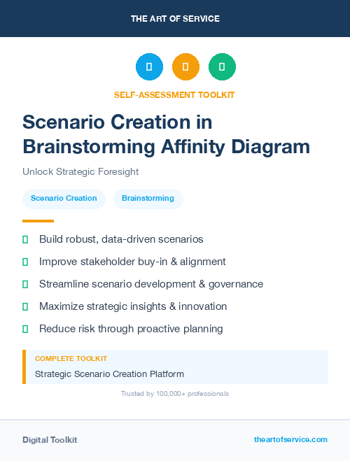 Scenario Creation in Brainstorming Affinity Diagram