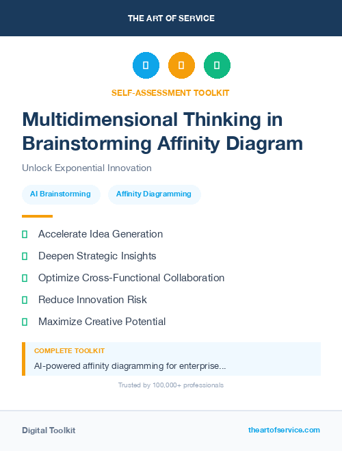 Multidimensional Thinking in Brainstorming Affinity Diagram