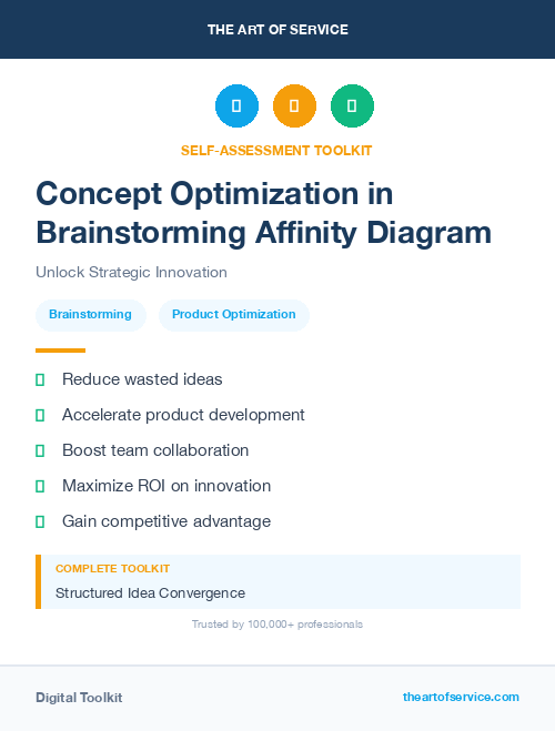 Concept Optimization in Brainstorming Affinity Diagram