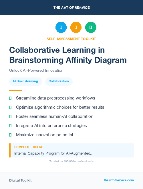 Collaborative Learning in Brainstorming Affinity Diagram