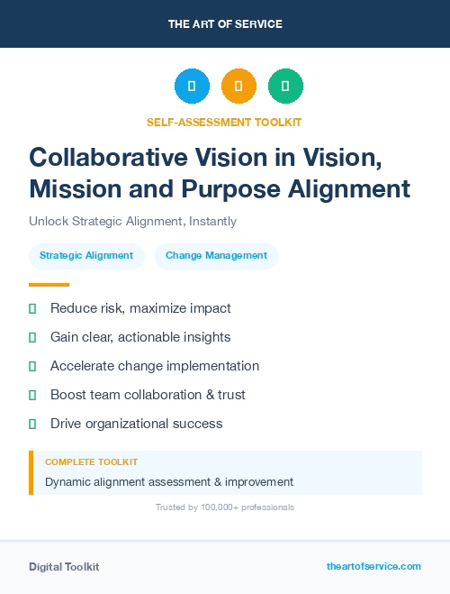 Collaborative Vision in Vision, Mission and Purpose Alignment