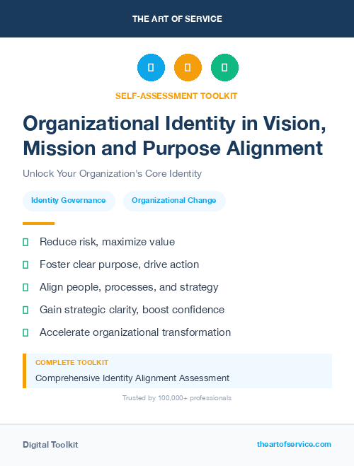Organizational Identity in Vision, Mission and Purpose Alignment