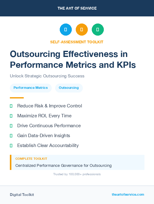 Outsourcing Effectiveness in Performance Metrics and KPIs