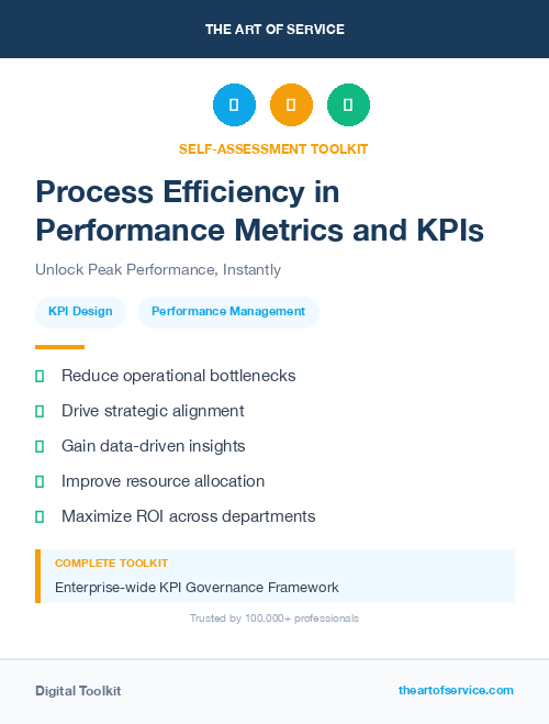 Process Efficiency in Performance Metrics and KPIs