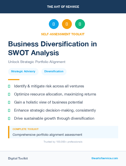 Business Diversification in SWOT Analysis