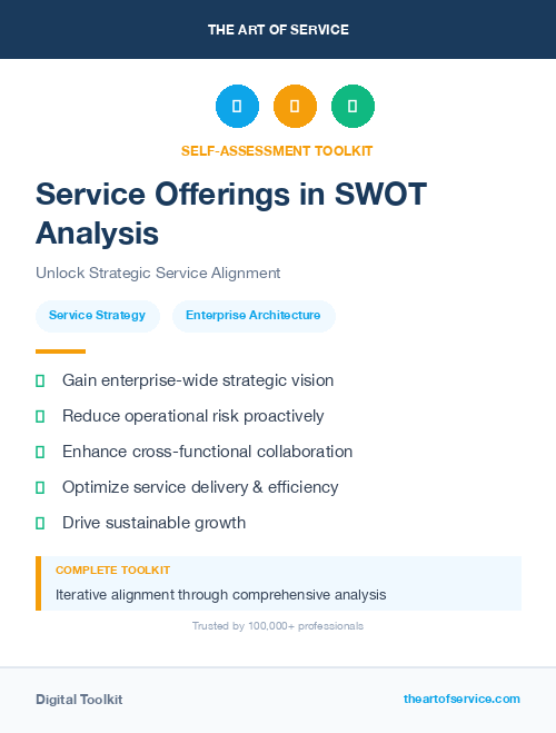 Service Offerings in SWOT Analysis