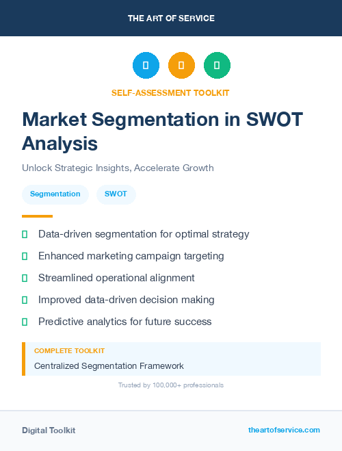 Market Segmentation in SWOT Analysis