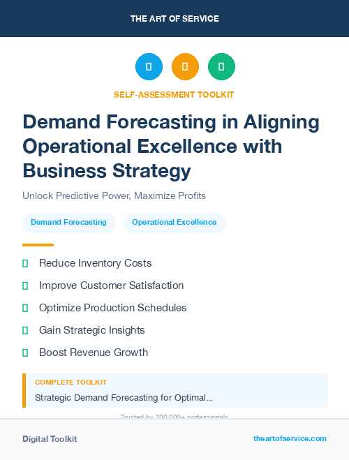 Demand Forecasting in Aligning Operational Excellence with Business Strategy