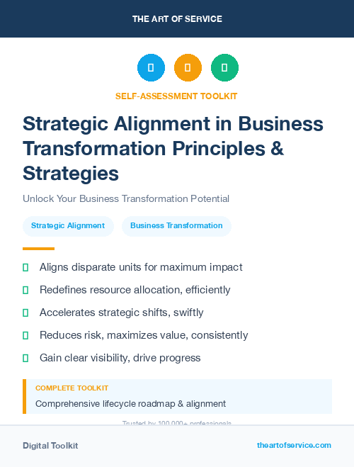 Strategic Alignment in Business Transformation Principles & Strategies