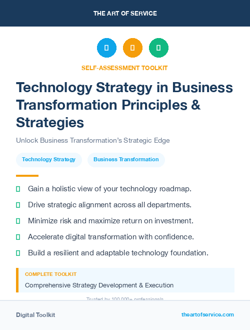 Technology Strategy in Business Transformation Principles & Strategies