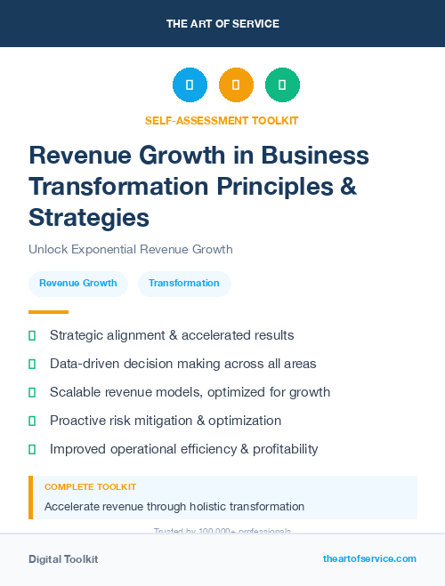 Revenue Growth in Business Transformation Principles & Strategies
