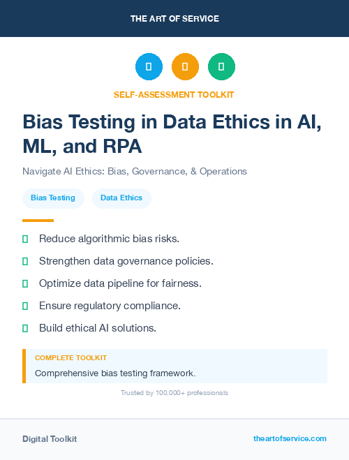Bias Testing in Data Ethics in AI, ML, and RPA