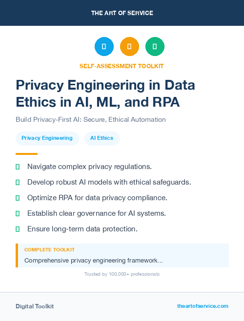 Privacy Engineering in Data Ethics in AI, ML, and RPA