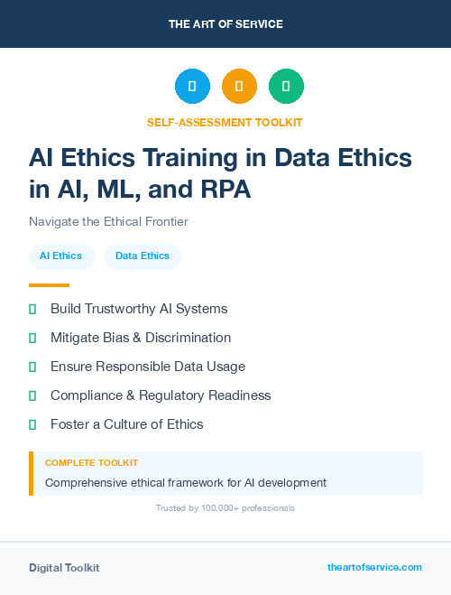 AI Ethics Training in Data Ethics in AI, ML, and RPA