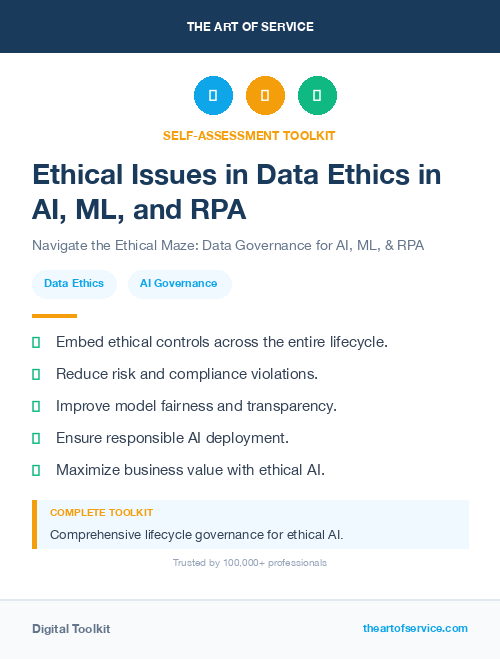 Ethical Issues in Data Ethics in AI, ML, and RPA