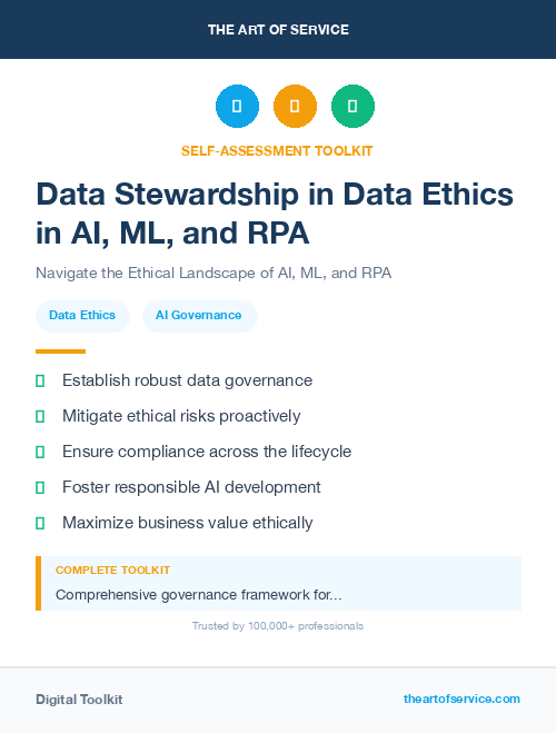 Data Stewardship in Data Ethics in AI, ML, and RPA