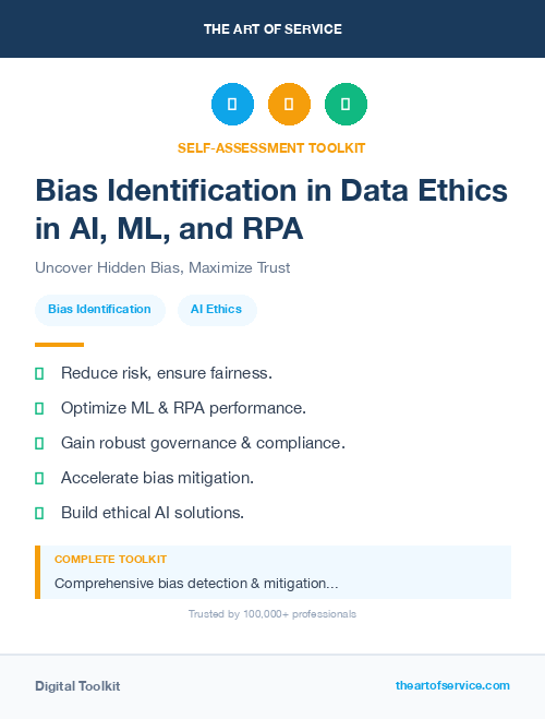 Bias Identification in Data Ethics in AI, ML, and RPA