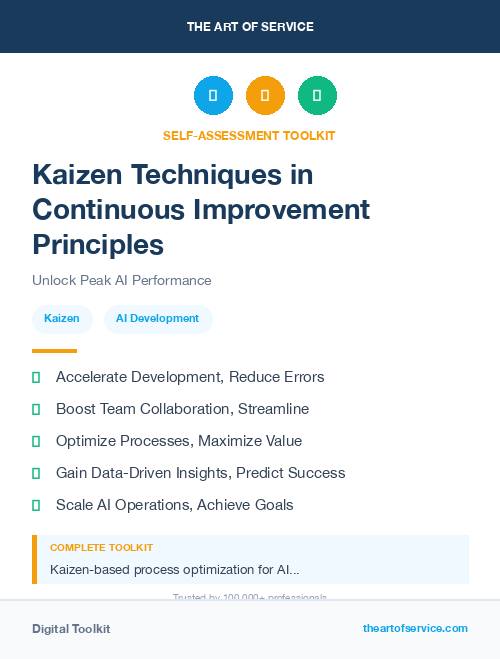 Kaizen Techniques in Continuous Improvement Principles