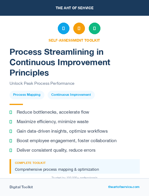 Process Streamlining in Continuous Improvement Principles