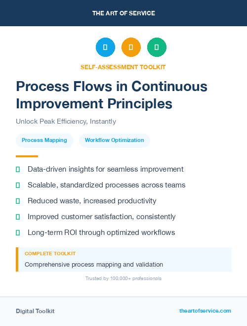 Process Flows in Continuous Improvement Principles