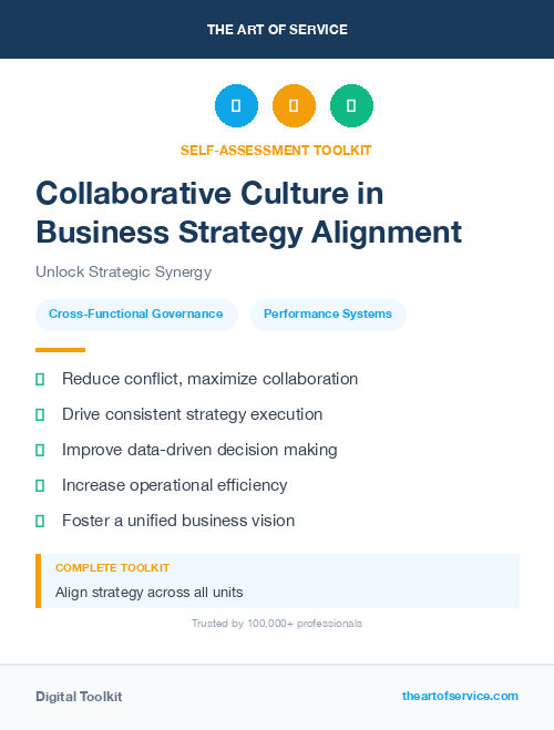 Collaborative Culture in Business Strategy Alignment