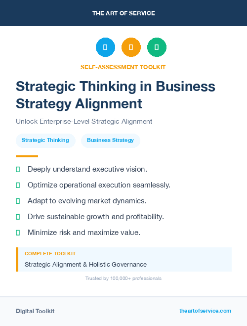 Strategic Thinking in Business Strategy Alignment