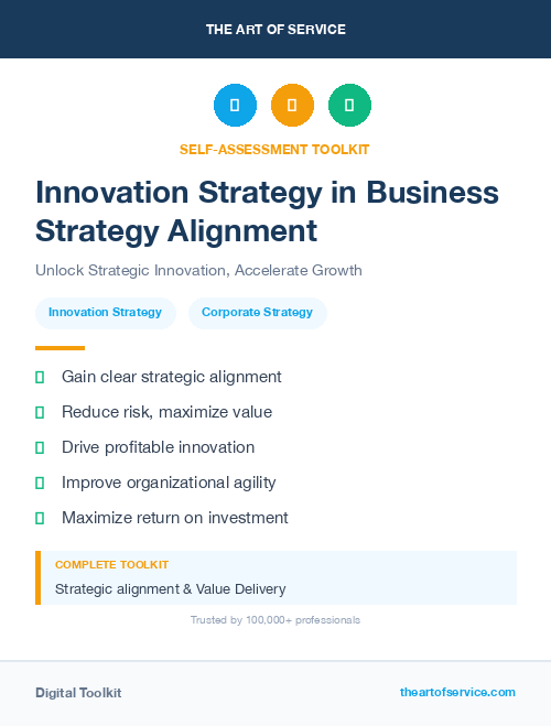 Innovation Strategy in Business Strategy Alignment