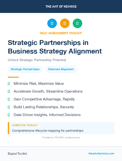 Strategic Partnerships in Business Strategy Alignment