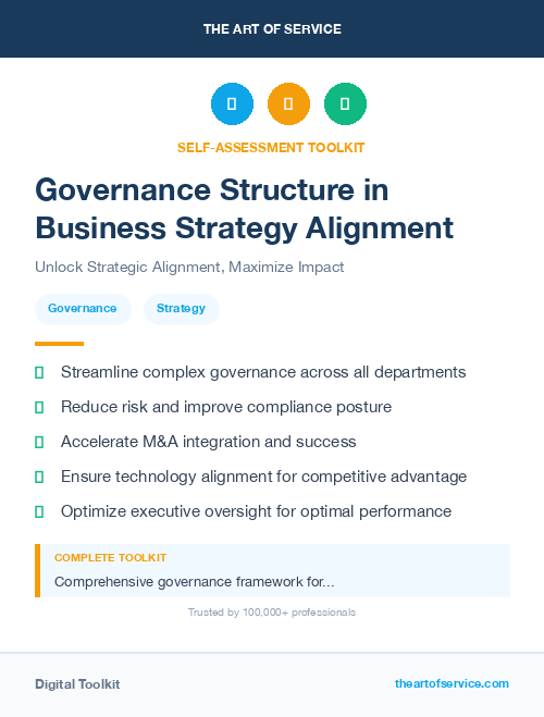 Governance Structure in Business Strategy Alignment